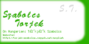 szabolcs torjek business card